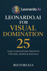 Leonardo.Ai Visual Prompt Cheat Sheet – 25 Prompts for Ads, Merch & Socials
