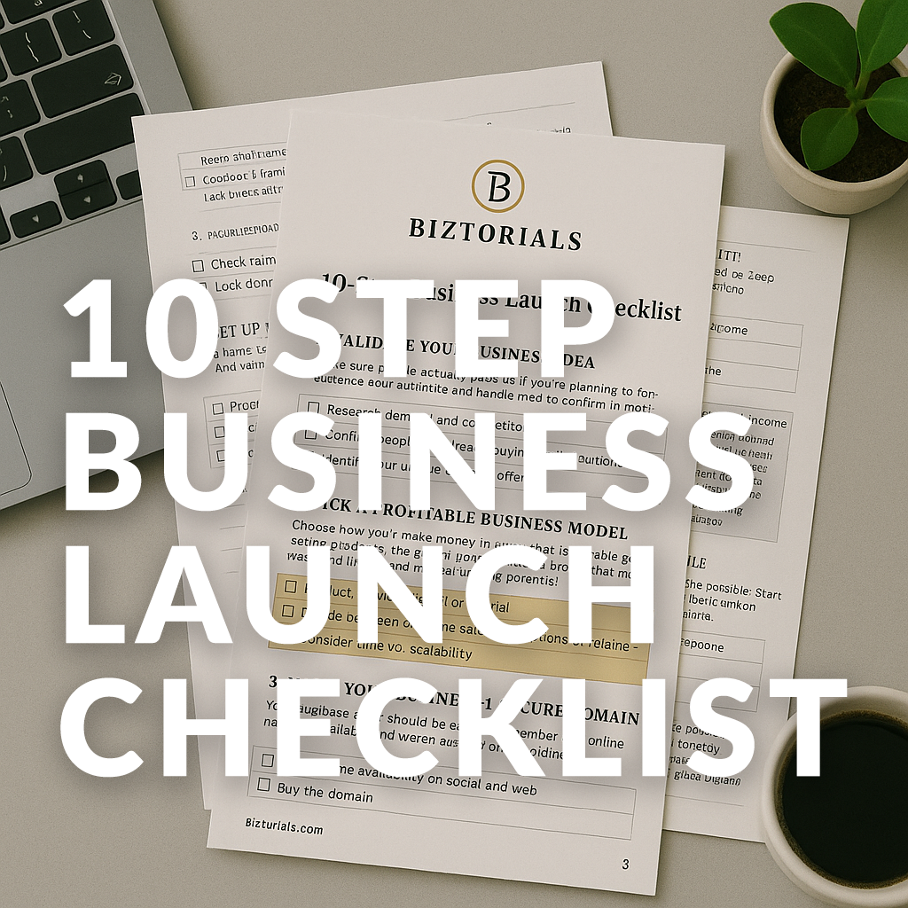 10 Step Business Launch Checklist Main image
