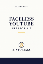 Faceless YouTube Creator Kit – Build & Monetize Without Showing Your Face